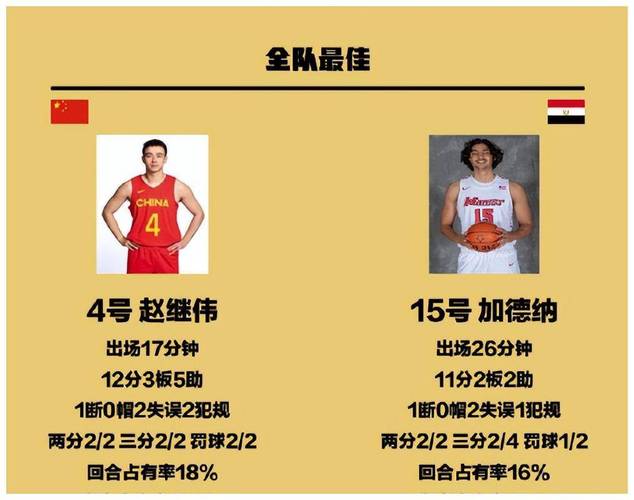 中国男篮埃及名单