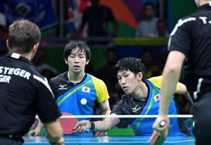乒乓球男子团体半决赛德国对日本
