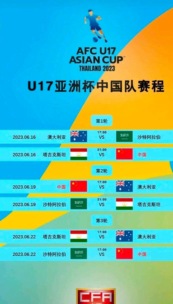 亚洲杯赛程表16强对阵图