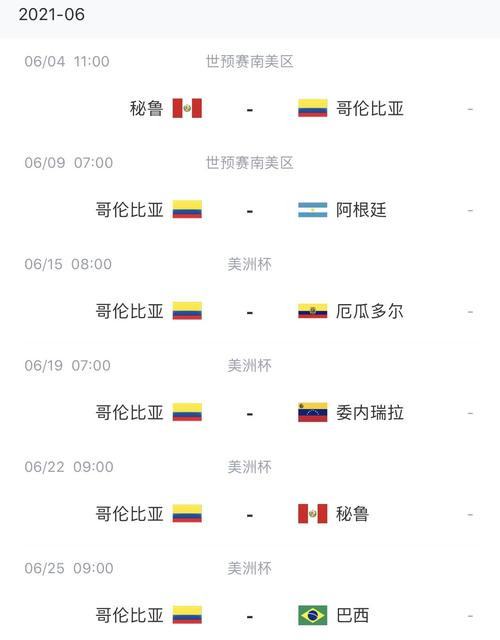 阿根廷vs哥伦比亚比赛时间