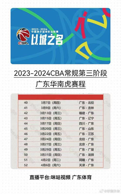 cba第三阶段赛程安排2021直播